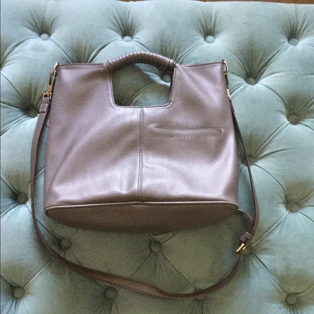 Grey Leather Sanctuary Purse